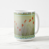 Mug Minuscules Fleurs Sauvages Rouges (Devant droit)