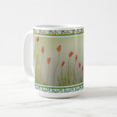 Mug Minuscules Fleurs Sauvages Rouges (Devant gauche)