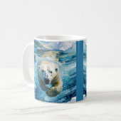 Mug Mirage arctique : Le Monarque de la natation (Devant gauche)