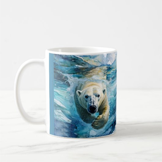 Mug Mirage arctique : Le Monarque de la natation (Gauche)