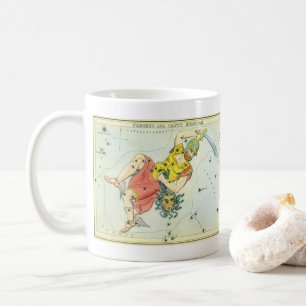 Mug Miroir d'Urania, Carte céleste d'astronomie vintag