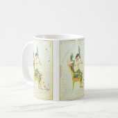 Mug Miroir d'Urania, Carte céleste d'astronomie vintag (Devant gauche)