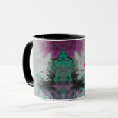 Mug Miroir Kaléidoscope Abstrait (Devant gauche)