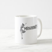 Mug Misandry ! Conception graphique (Devant droit)