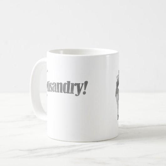 Mug Misandry ! Conception graphique (Devant gauche)