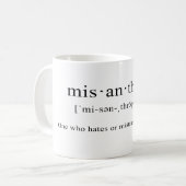 Mug Misanthrope [définition] (Devant gauche)