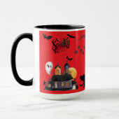 Mug Mischief au clair de lune rouge vif (Gauche)