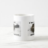 Mug Mischievous Maine Coon dans la neige (Centre)