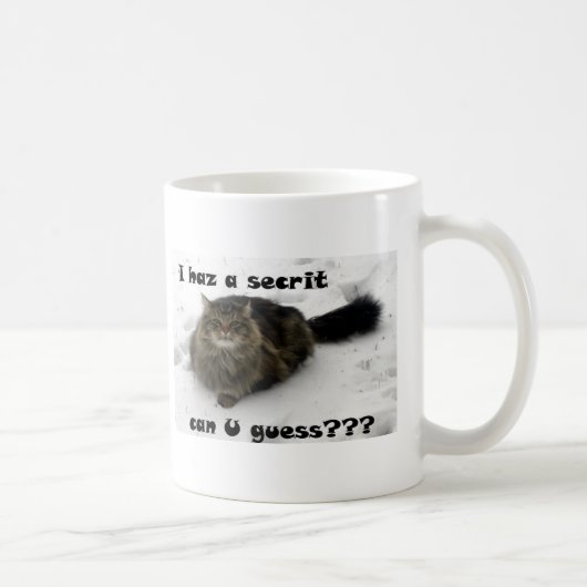 Mug Mischievous Maine Coon dans la neige (Droite)