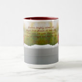 Mug Mise à jour : Cardinal/Visiteur du ciel poème & te (Centre)