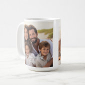 Mug Mise en page photo complète avec un texte de scrip (Devant gauche)