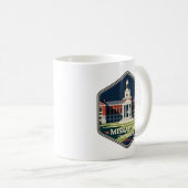 Mug Miskatonic University Arkham Vintage Travel Badge (Devant droit)