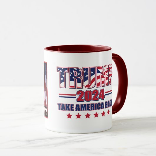 Mug Miss Me Pourtant Trump 2024 (Devant droit)