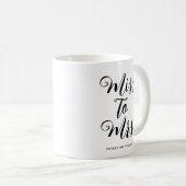 Mug Miss to Mrs Mariage Fête de Fiançailles Enterremen (Devant droit)