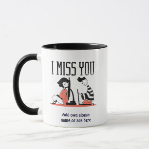 Mug Miss You - Isolement de verrouillage de communicat