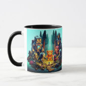 Mug "Mission Secourue : Robots et Ours en peluche perd (Gauche)