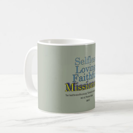 Mug Missionnaire fidèle (Devant gauche)