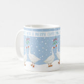 Mug Mistletoe de neige d'oie Joyeux Noël Musique (Devant gauche)