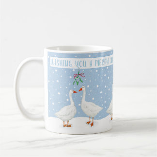 Mug Mistletoe de neige d'oie Joyeux Noël Musique