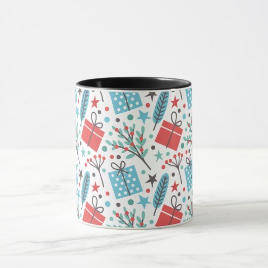 Mug Mistletoe de Noël et Motif cadeau (Centre)