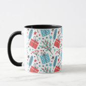 Mug Mistletoe de Noël et Motif cadeau (Gauche)