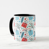 Mug Mistletoe de Noël et Motif cadeau (Devant gauche)