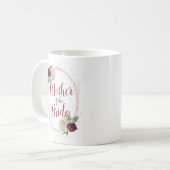 Mug Mistletoe Manor Rose Or Oval Mère de la mariée (Devant gauche)