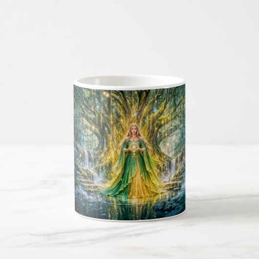 Mug Mistress Beneath the World Tree – Fantasy Magic Ar (Centre)