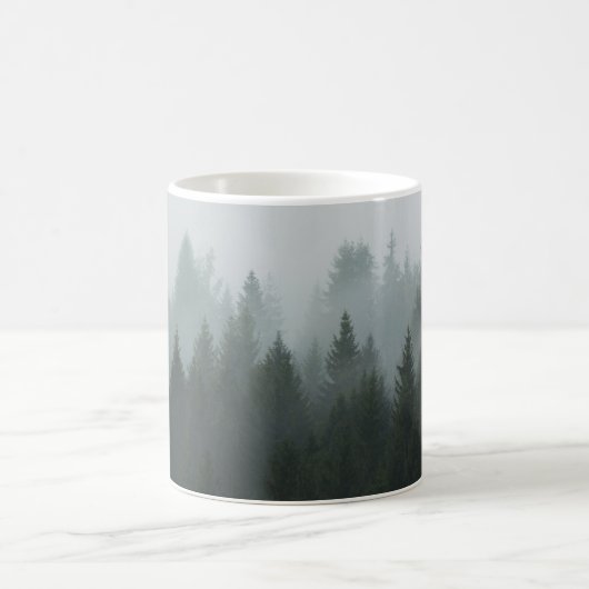 Mug Misty Mountain Forest Brouillard d'automne (Centre)