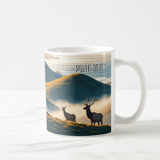 Mug Misty Point Reyes National Seashore Elk (Droite)
