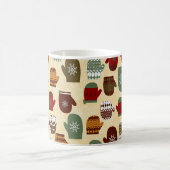Mug Mitaines confortables de vacances de Noël d'hiver (Centre)