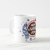 Mug Mittens Et cacao Chaleureux Hiver Souhaite Vacance (Devant gauche)