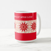 MUG MIX ROUGE ET ROSE ANNIVERSAIRE (Devant droit)