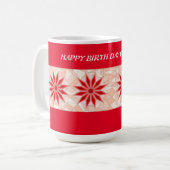 MUG MIX ROUGE ET ROSE ANNIVERSAIRE (Devant gauche)
