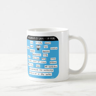 Mug MJ1447, mahoney, Joe, Verseau, zodiaque, starsign