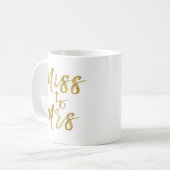 Mug Mlle à Mme Fête des mariées Party Gold Foil (Devant gauche)