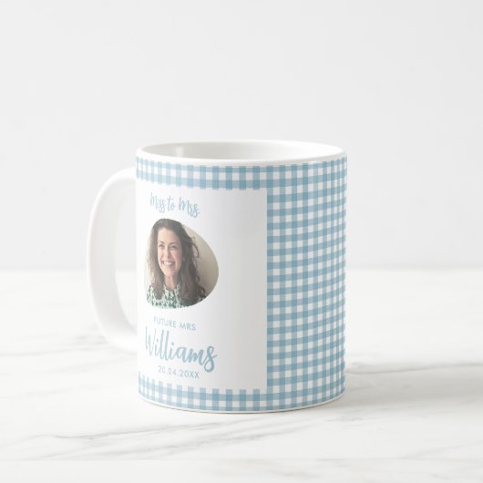 Mug Mlle à Mme Future Mme Modern Boho (Devant gauche)