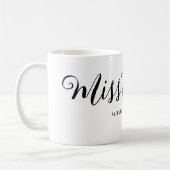 Mug Mlle à Mme Modern Boho Script Bachelorette (Gauche)