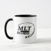 MUG MLT SLOGAN NICE ET PRÉCISE LAB TECH MÉDICALE (Gauche)