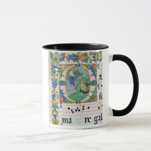 Mug Mme 515 f.1r l'ébauche miraculeuse des poissons,