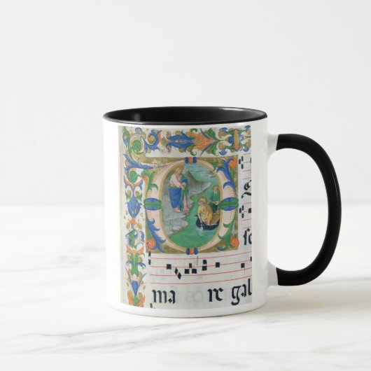 Mug Mme 515 f.1r l'ébauche miraculeuse des poissons, (Droite)