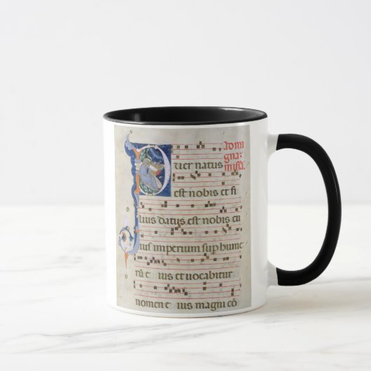 Mug Mme 561 page avec "P" initial historiated (Droite)