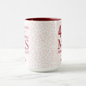 Mug Mme Always Right Fun 40e Anniversaire Ruby Hearts (Centre)