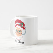 Mug Mme Claus Face Personnalisée Café-Mug (Devant gauche)