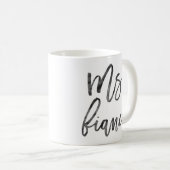 Mug Mme Fiancé Inky Trendy Lettering (Devant droit)