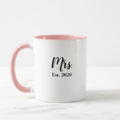 Mug Mme Mariée Établie 2020 Mariage (Gauche)