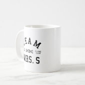 Mug Mme noire orpheline S d'équipe (Devant gauche)