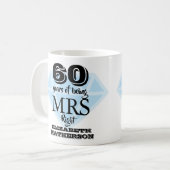 Mug Mme Right Fun Diamond 60e Anniversaire (Devant gauche)