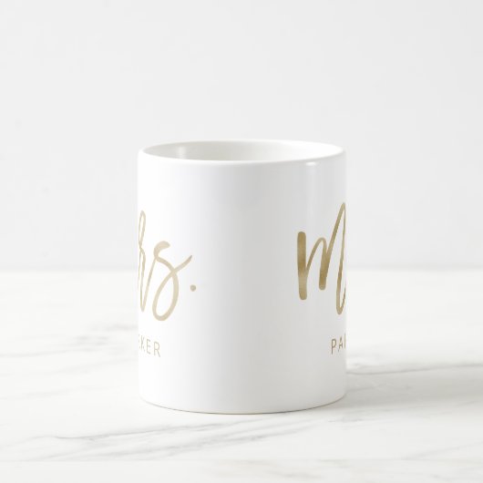 Mug Mme | Script or moderne et nom (Centre)