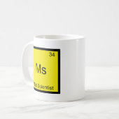 Mug Mme - Symbole d'élément de chimie drôle de scienti (Devant gauche)